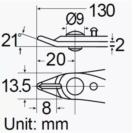 8PK-101K – Кусачки (130мм)