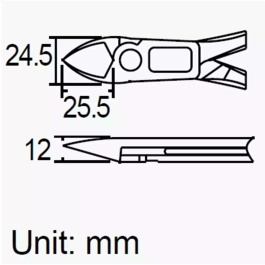 PM-937 – Кусачки прецизионные усиленные