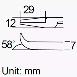 PM-755 – Длинногубцы изогнутые  (135мм)