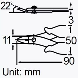 1PK-501A – Кусачки (90мм)